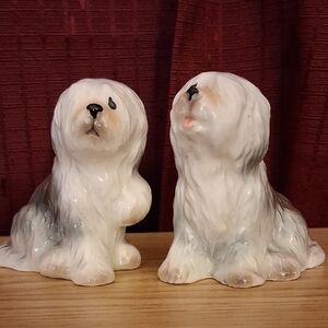 Norcrest Sheep Dog Salt And Pepper Shakers